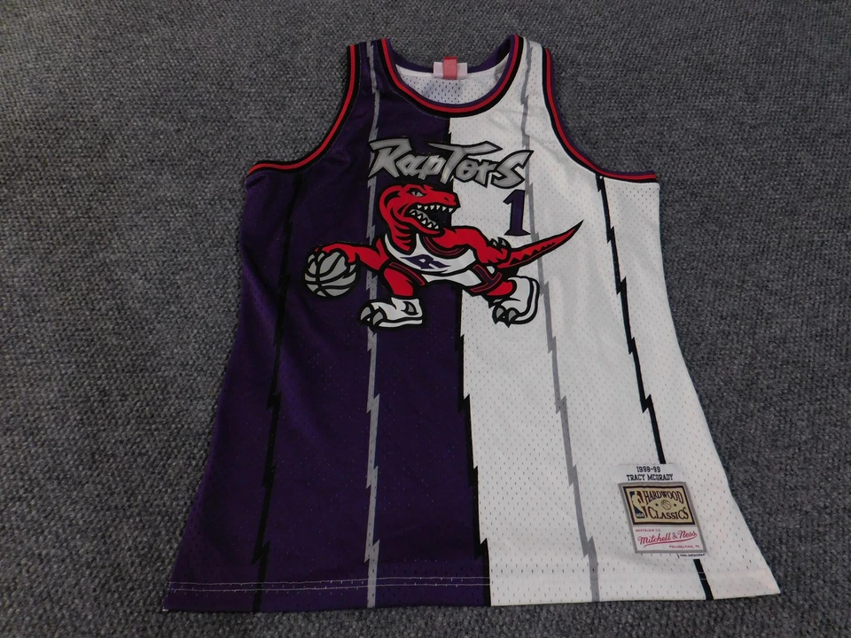 Camiseta Tracy McGrady Toronto Raptors Para Hombre Grande NBA Mitchell & Ness De Colección Años 90 Foto 4 de 4