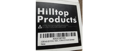 2 Hilltop Products Kitchen Sink Stopper Stainless Steel 3 3/8 3.5 In Drain Plug
