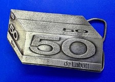 Labatts 50 Ale Beer Canadian Lager Brewery Vintage 1977 Jimm Watson Belt Buckle