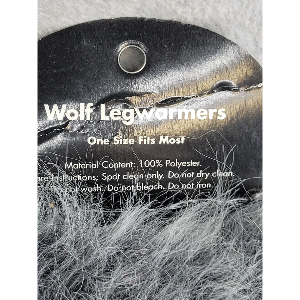 Spirit Halloween Lobo Calentadores de Piernas Disfraz Accesorio Gris Peludo Talla Única Foto 4 de 4