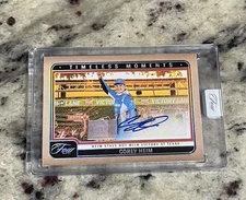 Corey Heim 2025 Panini Turn Four Racing NASCAR Timeless Moments Auto #’D 55/75