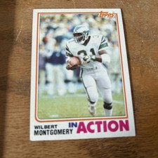 1982 Topps Football Card #453 Wilbert Montgomery In Action Eagles Nm Free Ship!