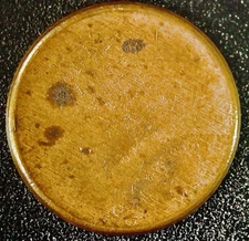 Lincoln cent blank zinc planchet mint error variety 2.5 Gm Ty2 Upset Rim.