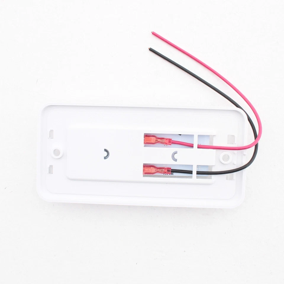 Peterson V368 Luz Interior LED Transparente Domo Marco Blanco Rectangular 5.83" x 2.8" Foto 3 de 4