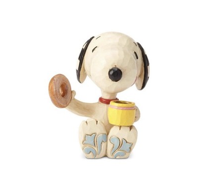 Jim Shore Snoopy Donut & Coffee mini 6001297 Peanuts NIB