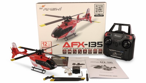 Mini-Funkhubschrauber AFX 135 Luftrettung – Polizei 4 Kanäle RTF - Bild 21 von 21
