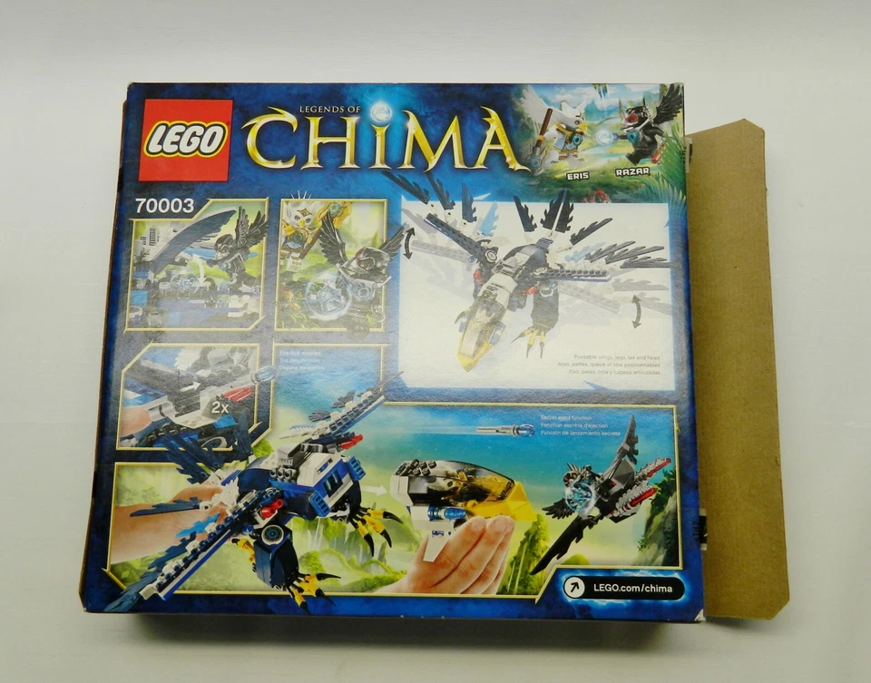 Lote Lego LEGENDS OF CHIMA Conjuntos #30250, #70000 & #70003, 100% com caixas/bolsa e livros - Imagem 3 de 4
