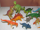 Vintage Lot of 15 Prehistoric Animal Dinosaur Small Plastic Mold Figures Toys — photo 2