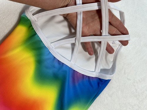Riley McCusker SYLVIA P Leotard OMBRE RAINBOW Gymnastics Dance GK CL Size 10 - Picture 5 of 10