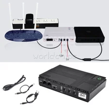 10400mAh Uninterruptible Power Supply DC Backup Battery Mini UPS Router Adapter
