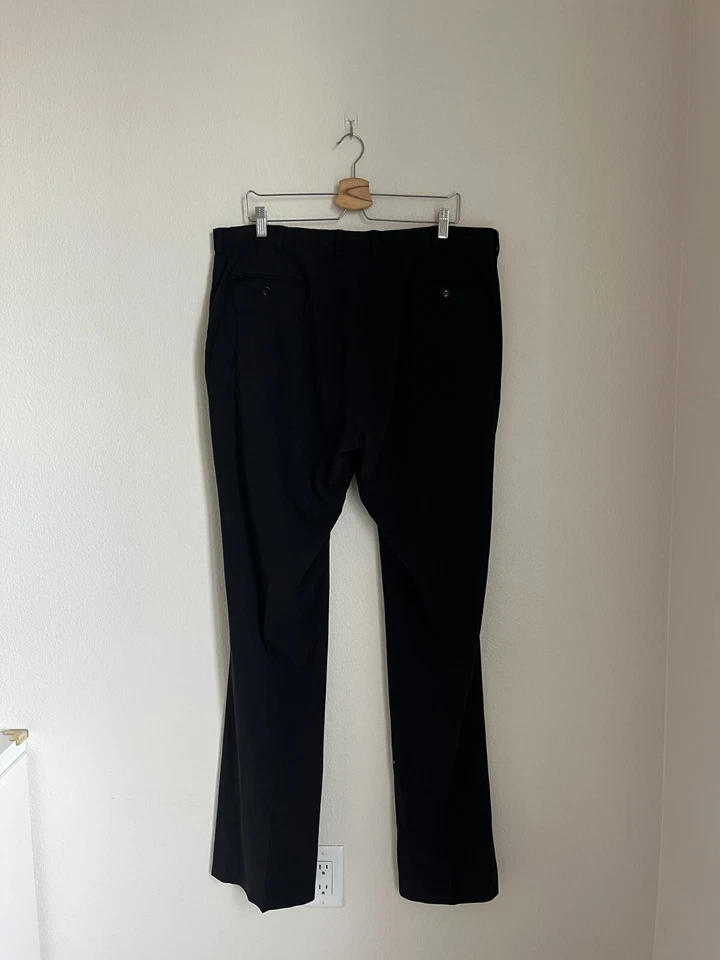 Pantalones de pierna recta de lana Ralph Lauren Black Label para hombre en negro talla 40 Foto 4 de 4