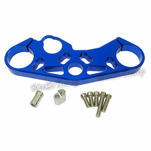Upper Triple Tree Yoke Top Fork Clamp Blue Fit 2017-2018 SUZUKI GSXR 1000 1000R - Picture 7 of 7