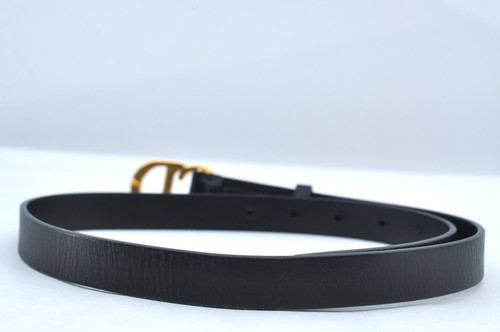 Autentica cintura Christian Dior in pelle misura 75 cm nera CD 1917M - Foto 4 di 10