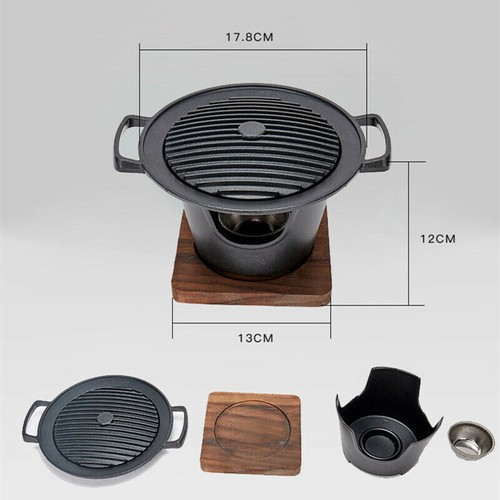 Japanese Korean Stainless Hibachi BBQ Picnic Table Grill Barbecue Stove Cooker - Picture 6 of 11