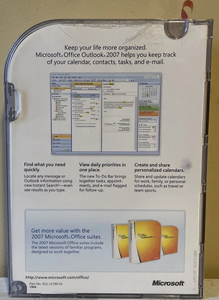 Microsoft Office Outlook 2007 Software with Product Key Genuine - Image 2 of 4