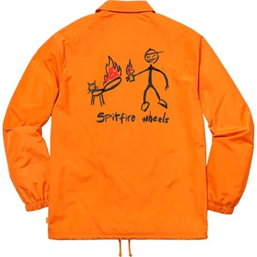 Veste Supreme x Spitfire Coaches orange vif XL