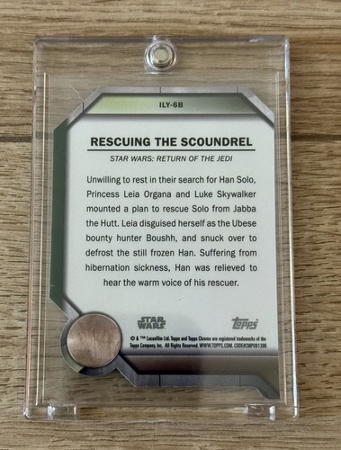 2024 Star Wars Topps Chrome I Know Orange /25 Han Solo Die Cut - Picture 2 of 3