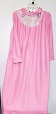 Vintage Anne Leslie Pink Long half zip Robe Sz Large