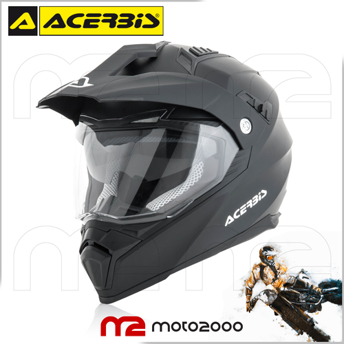 CASCO MOTO INTEGRALE ACERBIS FLIP FS-606 ENDURO STRADA MOTARD NERO TG. M |  eBay
