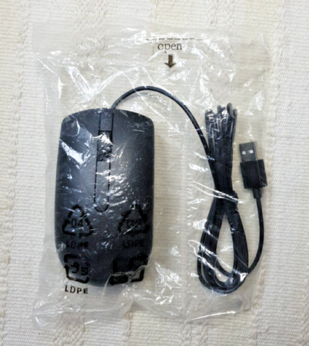 Dell Wired USB Optical Mouse For Pc Laptop Computer Scroll Wheel in Black MS116 - Picture 1 of 4