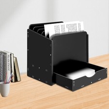 Desktop File Holder Organizer Mail Sorter w/ Drawer Paper Storage Filing Rack UK