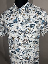 Columbia Mens Rapid River Printed Hawaiian Button Shirt Sz Large