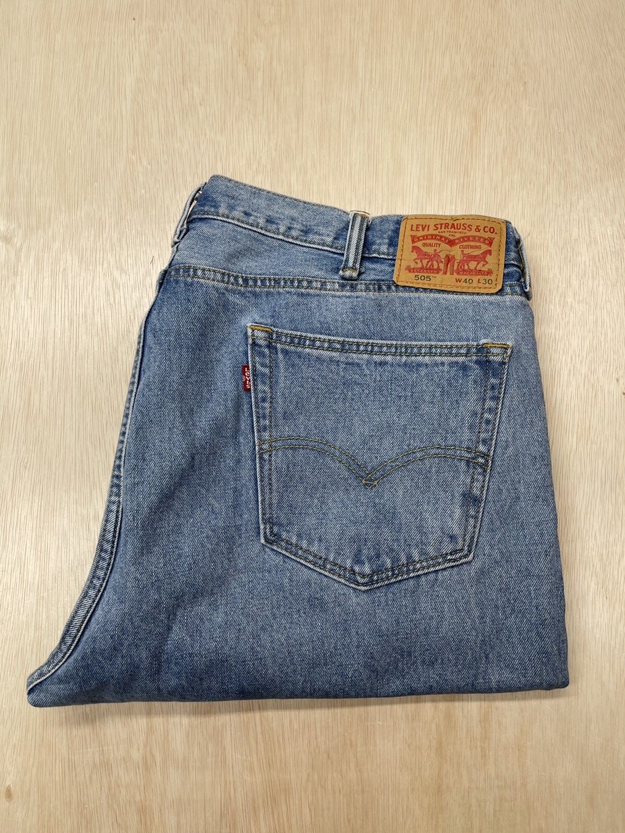 LEVI’S 505 W42L30 リジッド / Made in USA Levi's 505 Jeans Men's size 40 x 30 Blue Denim Straight Leg