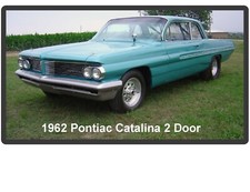 1962 Pontiac Catalina 2 Door Hard Top Refrigerator Tool Box Magnet