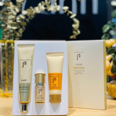 The history of Whoo Gongjinhyang Anti-Falten UV Schutzcreme Spezial Set