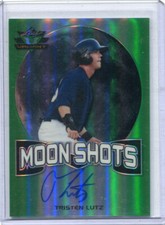 2017 Leaf Valiant Moon Shots Autographs Green Tristen Lutz Rookie Auto 82/99
