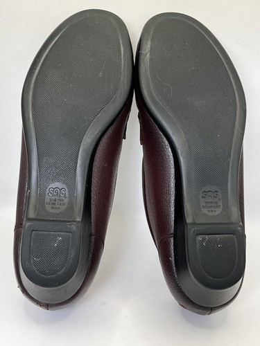 SAS Tripad Comfort Halbschuhe Burgund Leder Slipper Gr. 10 schmal. - Bild 16 von 17