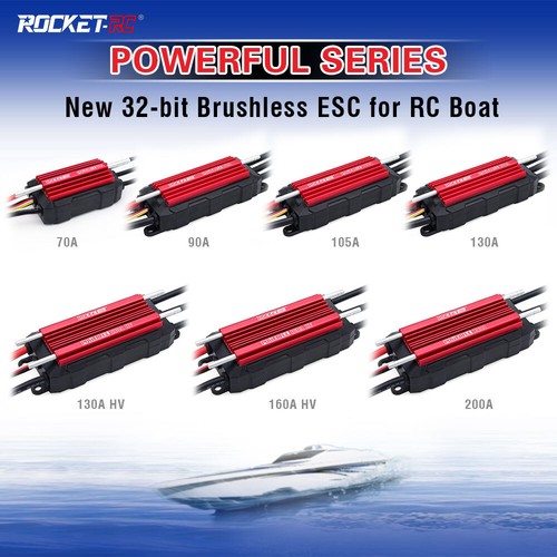 ROCKET-RC POWERFUL BOAT ESC 70A/90A/105A/130A/130A HV/160A HV/200A for RC Boat - Picture 2 of 18