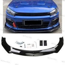 Gloss Black For Opel Astra GTC Corsa VXR Front Bumper Lip Chin Splitter Spoiler