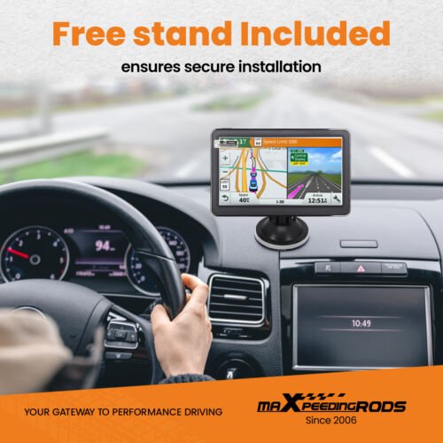 7in Truck GPS Navigation Touch Screen Direct Installation For Car RV BUS - Picture 3 of 12