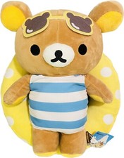 SALE  San-x Rilakkuma korilakkuma bear with float beach plush new with tag 15"