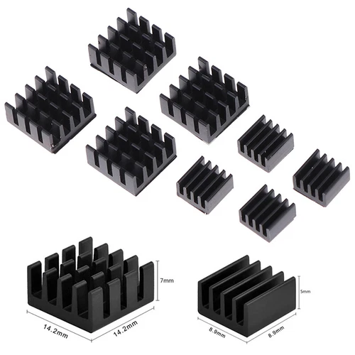 8Pcs For Raspberry Pi Aluminum Heatsink Heat Sink Computer Cooler RadiatorA!xh