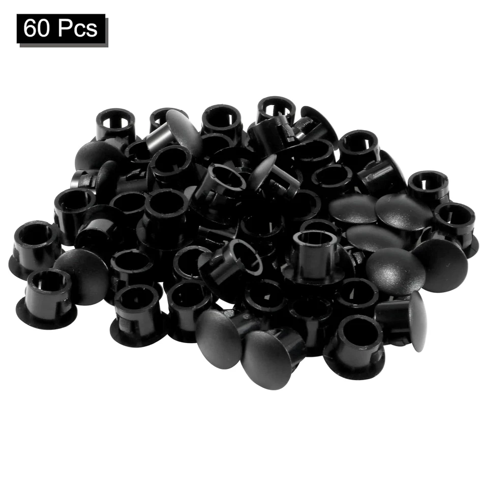 Черные пластиковые пробки для отверстий 5/16 дюйма / 8 мм 60 шт. - Изображение 2 из 4