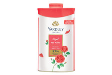 Yardley London Perfumed Fragrant Beauty Talc Red Rose Naturally Derived Roses