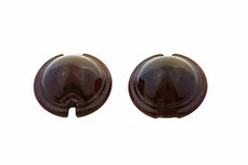 Replica Marker Lamp Lens Glass Bullet Style Red for Harley Davidson by V-Twin