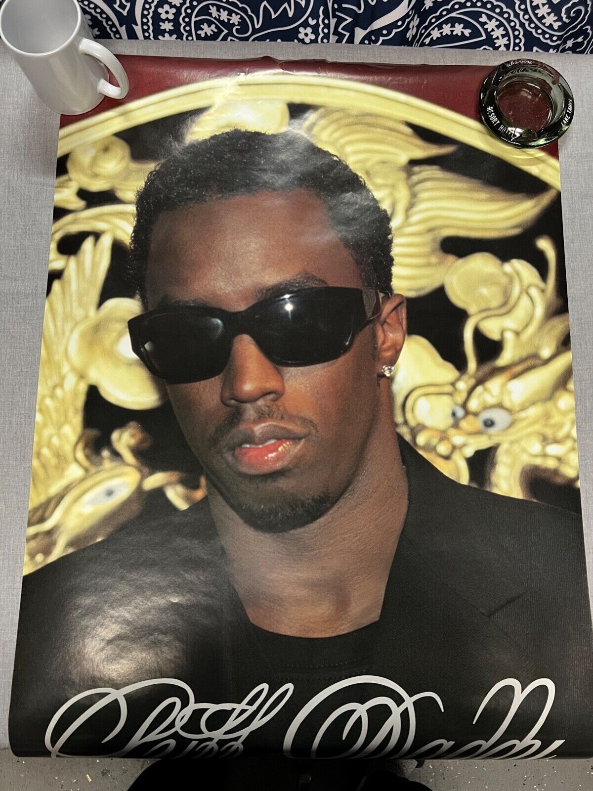 P. DIDDY Press Play Promo 17 x 19 Poster Hip Hop Rap Puff Daddy BAD BOY  Puffy