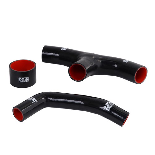Mangueras intercooler de silicona LokoCar se adaptan a Subaru Impreza WRX 2001-2005 negras - Imagen 7 de 12