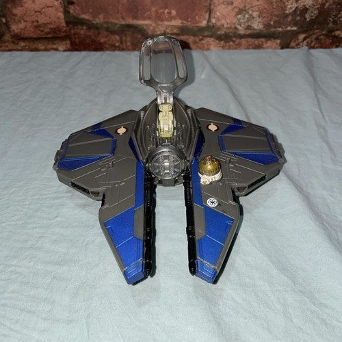 Star Wars Transformer Obi-Wan Kenobi to Jedi Starfighter Hasbro 2005 - Picture 2 of 6