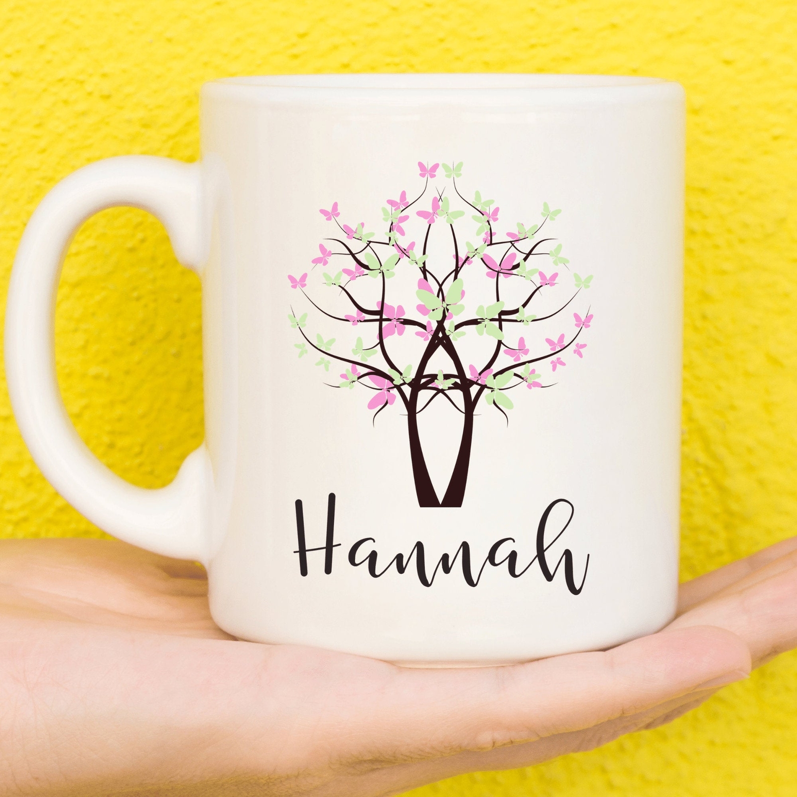 Butterfly Mug Personalised Butterfly Coffee Cup With Name Butterfly Coffee Mug