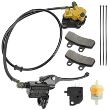 Front Disc Brake Master Cylinder Caliper Assembly For 50cc-125cc 70cc 90cc SSR