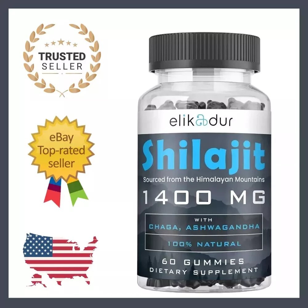 SHILAJIT + ASHWAGANDHA GUMMIES Potent Antioxidant Immune Support Overall Health