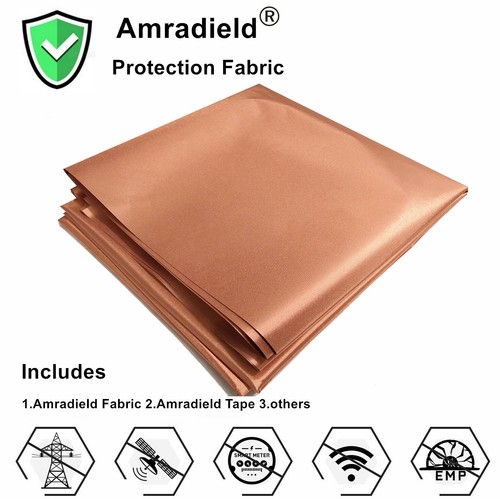 EMF Protection Pure Copper Fabric-Blocking RFID Radiation Singal Wifi EMI EMP RF - Picture 6 of 14