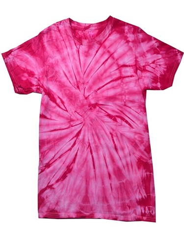 Multi-Color Tie Dye T-Shirts, Kids XS, S, M, L, Cotton, Short Sleeve, Colortone - Picture 74 of 82