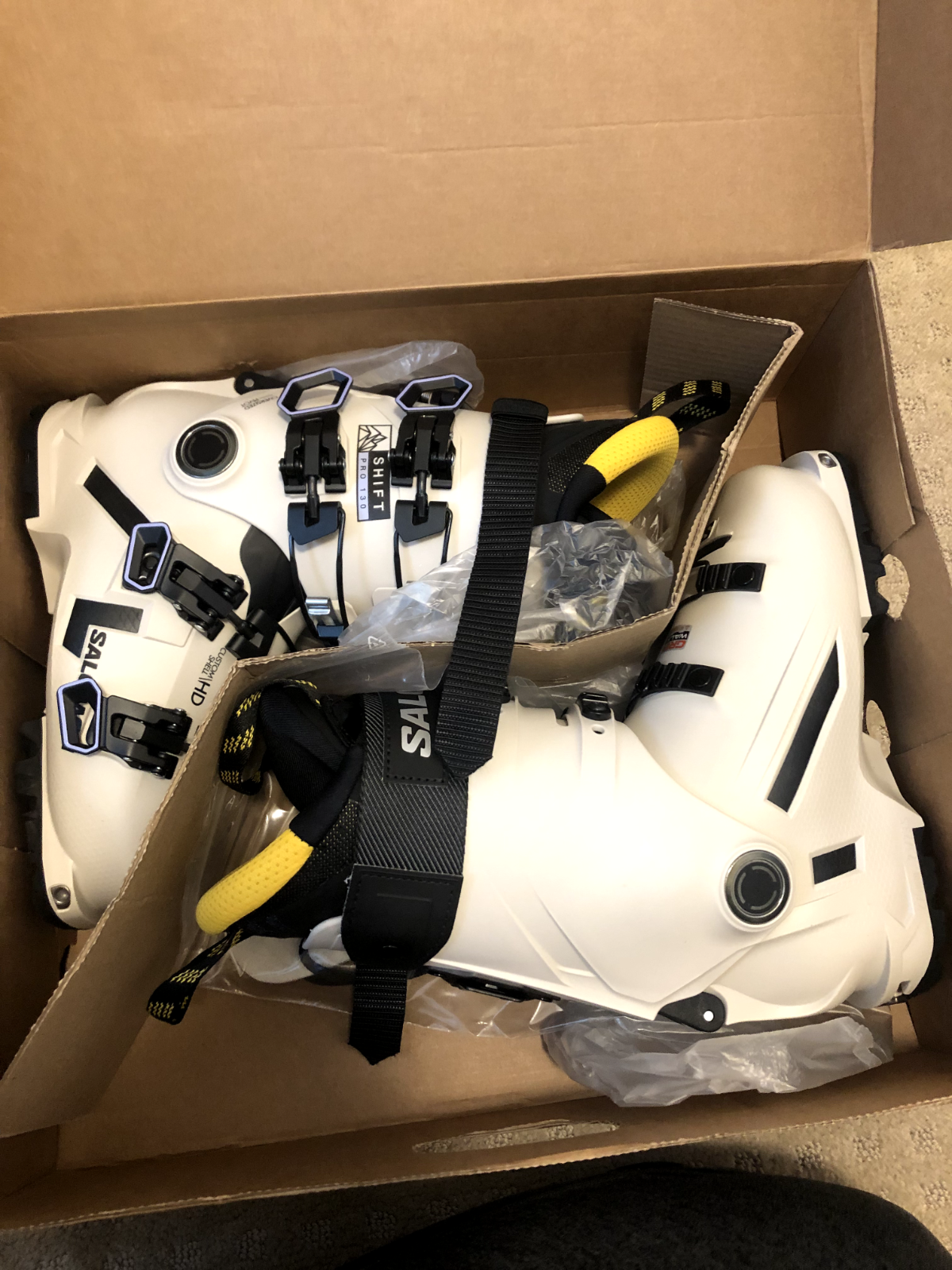 Salomon Shift Pro 130 AT Rainy Day Black taglia 23 23.5 (uomo 5.5 wmn's 6.5)