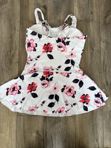 Vestido de baño floral para mujer control de barriga una pieza talla XXL NUEVO SIN ETIQUETAS sin forro - Imagen 3 de 4