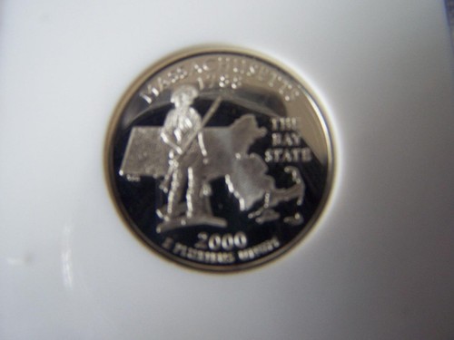 2000 S 25c Silver State Quarter Massachusetts Ultra Cameo ANA pf 69 - Picture 2 of 4